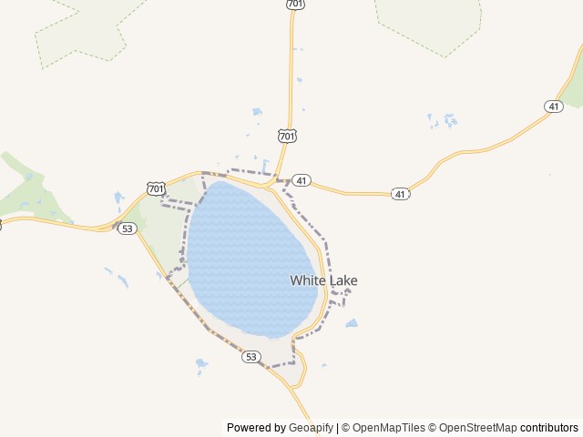 Map of Gilligans Island Resort location at White Lake, NC, United States