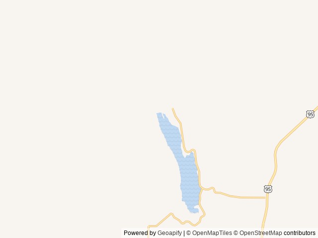 Map of Mann Creek Campground location at Weiser, ID, United States