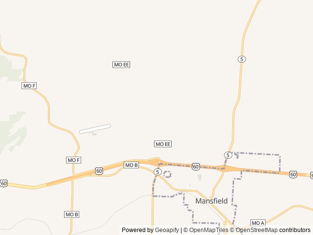 Map for 2021 CrossRoads RV Volante 310BH near Mansfield, MO