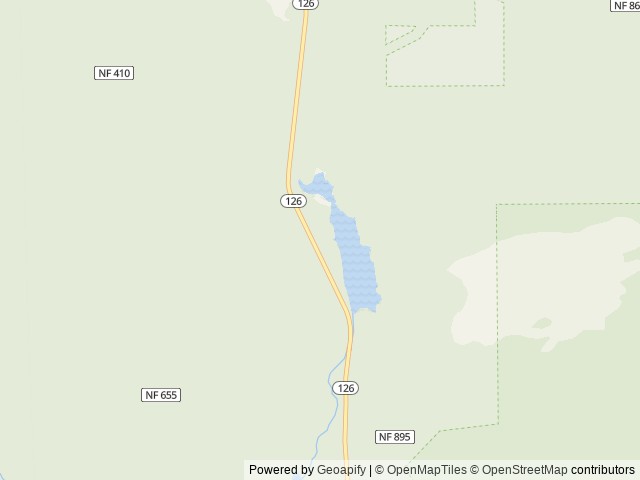 Map of Clear Lake Resort location at Sisters, OR, United States