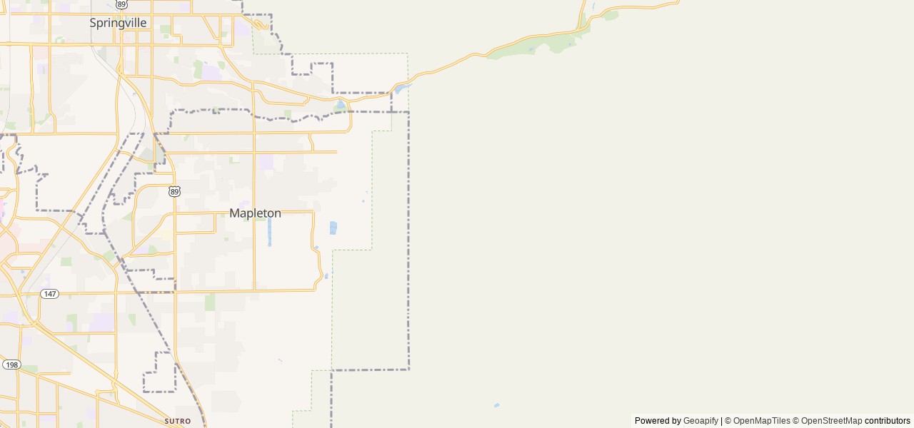 Map of Whiting location at Maleton, UT, United States