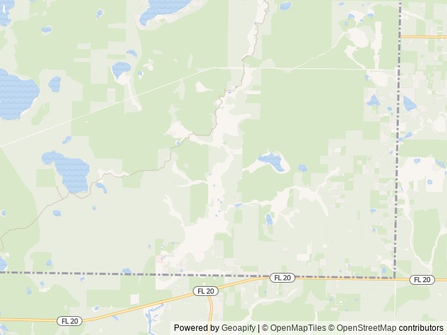 Map of Sparkleberry Pond location at Youngstown, FL, United States
