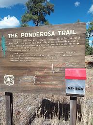 Sign for the Ponderosa Trail