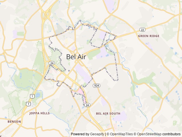 Map for Woody's Wagon Adventures near Bel Air, PA