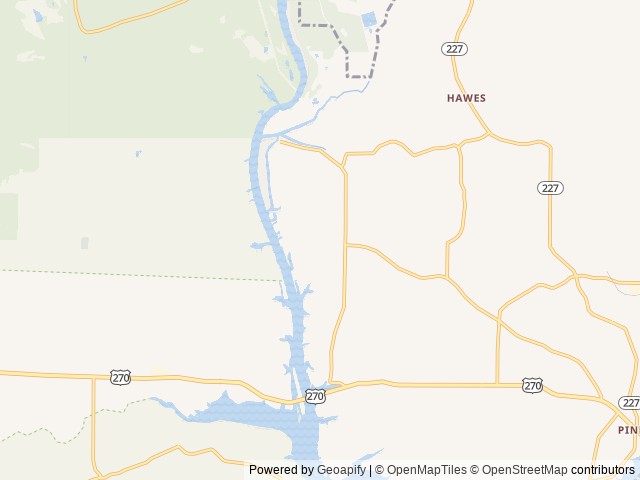 Map of Lake Hamilton Escape, Hot Springs National Park, Arkansas location at Hot Springs, AR, United States