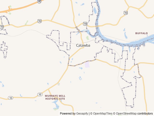 Map for Mobile Oasis near Catawba, NC