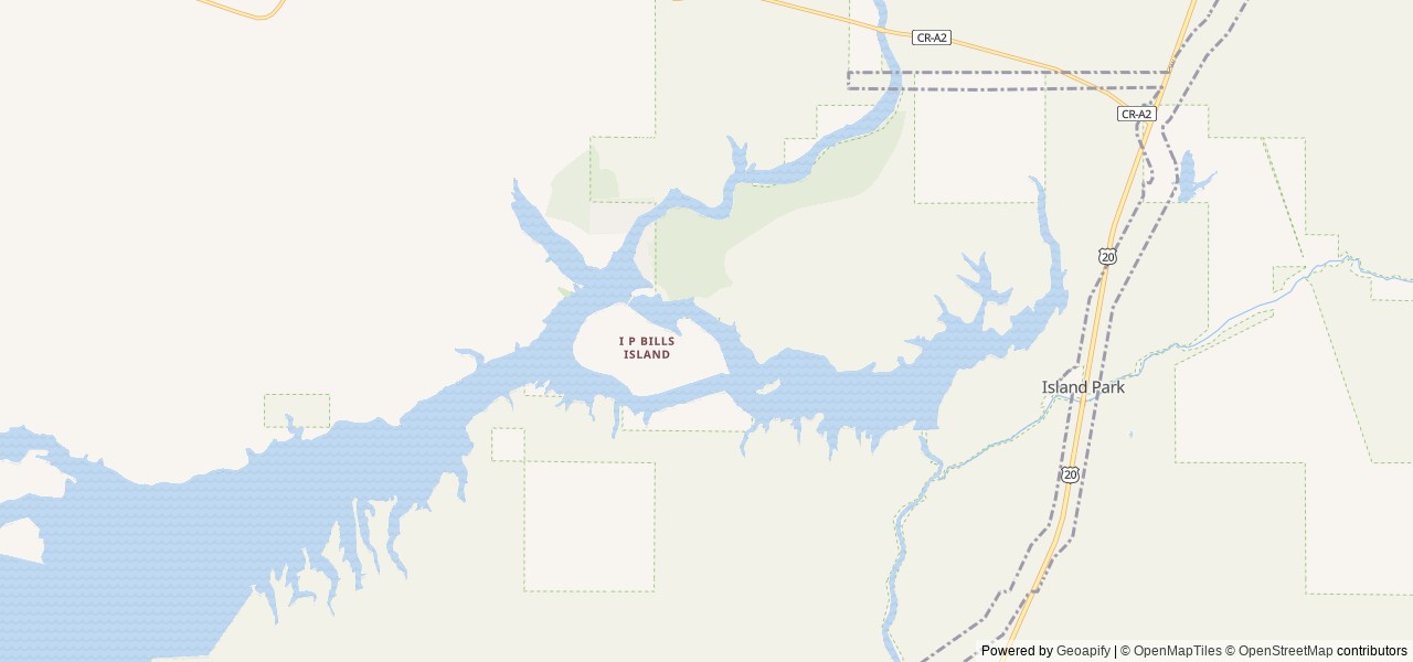 Map of Buttermilk location at Island Park, ID, United States