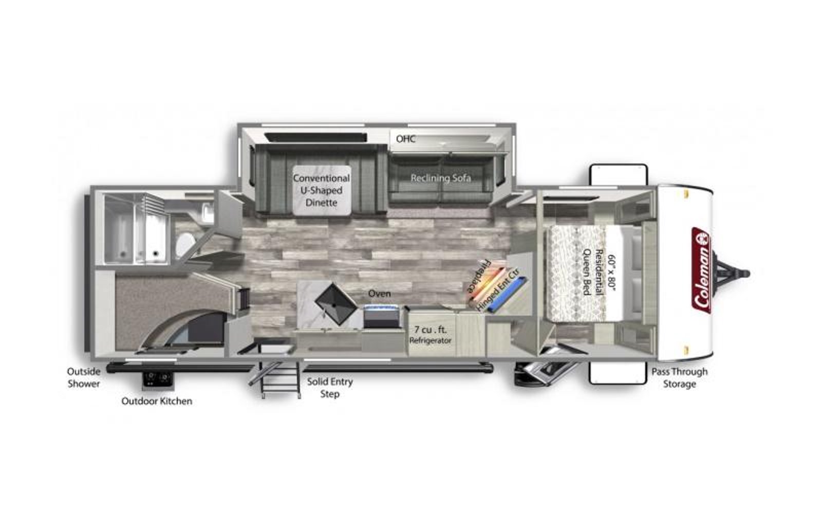 2022 RV Coleman Light 2755BH- The Happy Camper