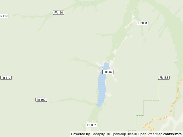 Map of Kings Creek location at Panguitch, UT, United States