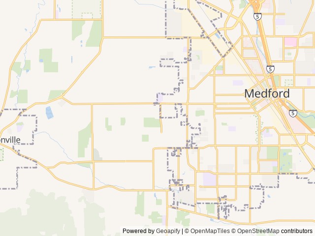 Map for Ultimate Family Camper | Private Kids’ Room near Medford, OR