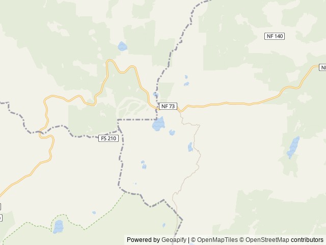 Map of Anthony Lake Guard Station location at North Powder, OR, United States