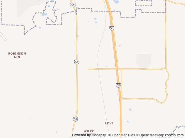 Map for Cozy Camper Hideaway near Hernando, TN