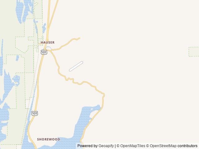 Map for Koos Kampers "Flow" near North Bend, OR