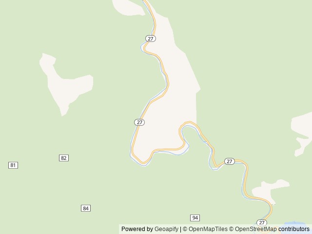Map of Stillwater Campground location at Prineville, OR, United States