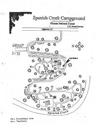 Map of Spanish Creek