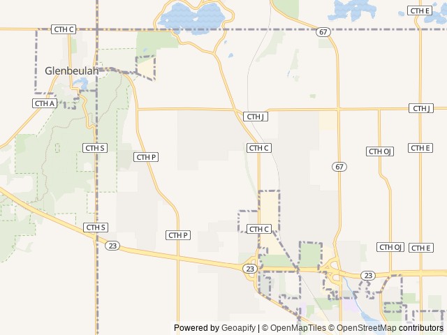 Map of Sundance Farm Campground location at Plymouth, WI, United States