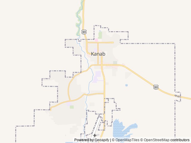 Map of Kanab RV Corral location at Kanab, UT, United States