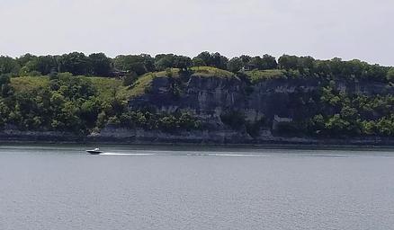 Cookson Bluff across from Cookson Bend Park
