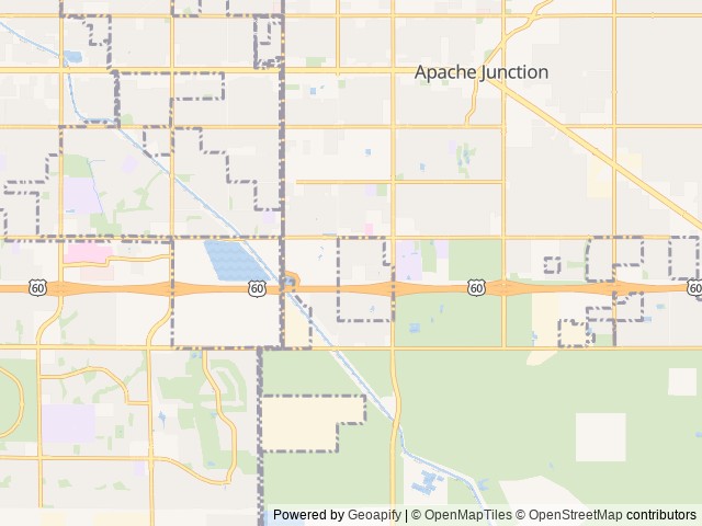 Map of LaHacienda RV Resort location at Apache Junction, AZ, United States