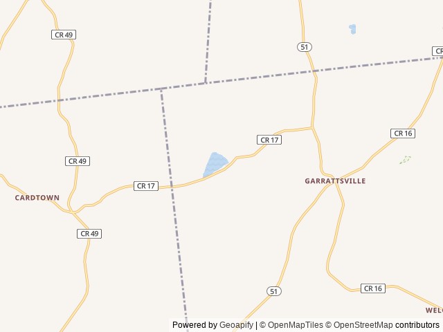 Map of Adventure Bound Cooperstown location at Garrattsville, NY, United States