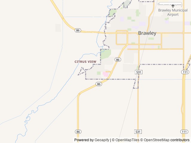 Map for 2022 Coachman Freelander 31MB - Class C near Brawley, CA