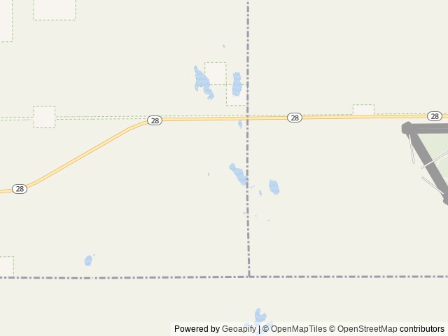 Map of Soldier Lake location at St. Ignace, MI, United States