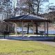 Small day use pavilion at Pink House Recreation Site.