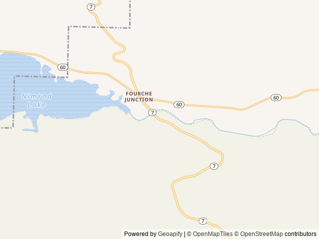 Map of River Road location at Plainview, AR, United States