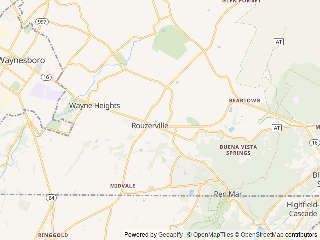 Map for 2022 Fleetwood RV Discovery 38N near Waynesboro, VA