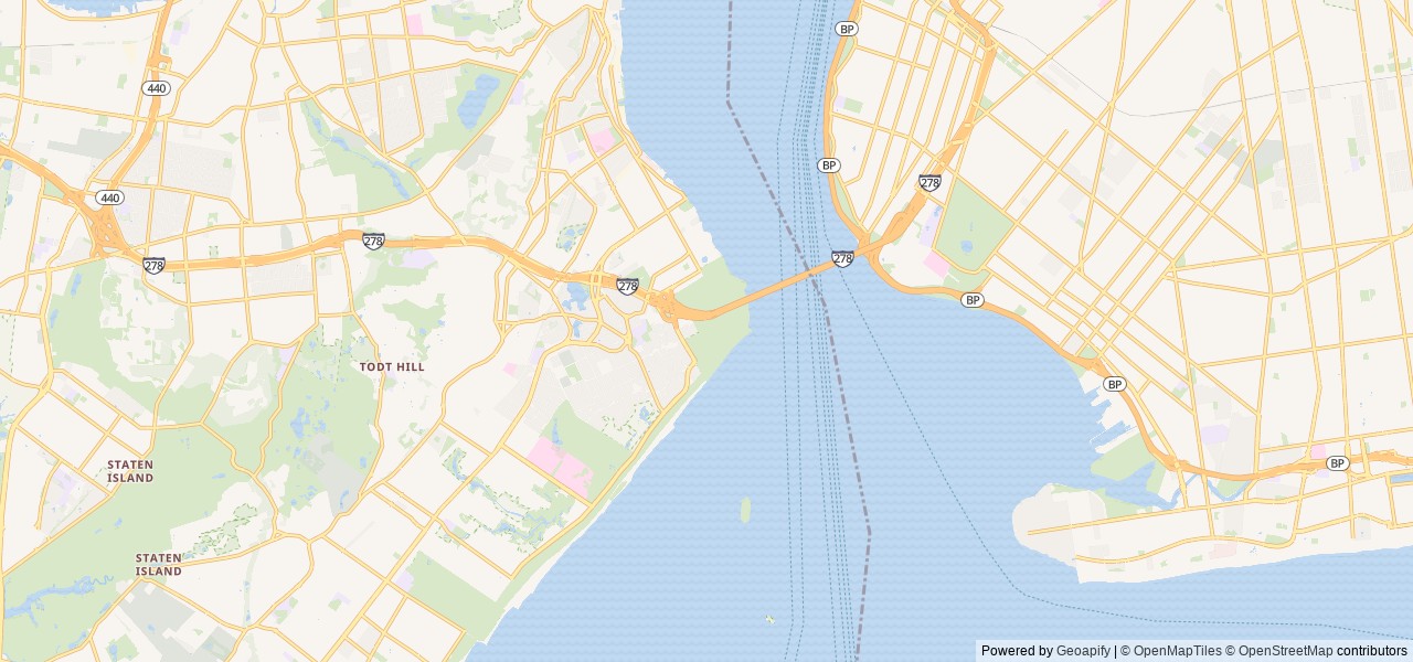 Map of Camp Gateway - Staten Island location at Staten Island, NY, United States