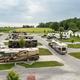 Spacious full-hookup RV site at Country Acres Campground near Lancaster PA, perfect for big rigs.