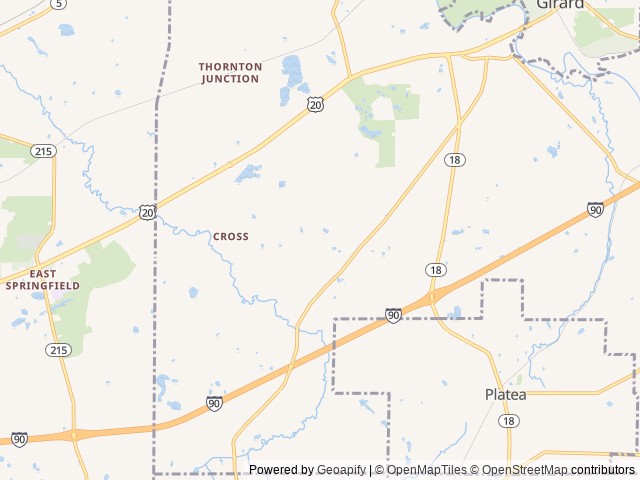 Map for 2022 Keystone RV Bullet 290BHS near Girard, OH