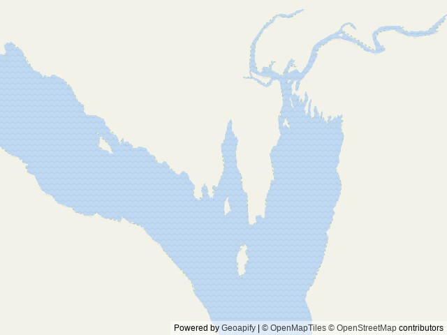 Map of Berg Bay Cabin location at Wrangell, AK, United States