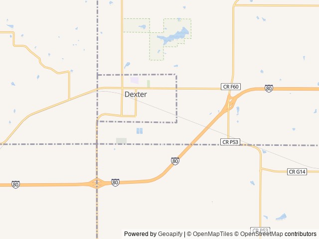 Map for 2022 Braxton Creek Bushwhacker 10FB near Dexter, IA