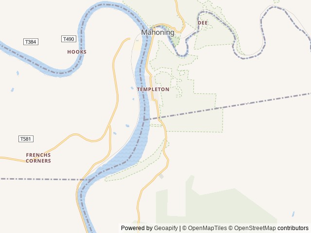 Map of Nautical Mile Campground & Marina location at Pennsylvania 16259, PA, United States