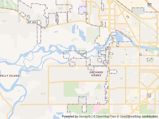 Map for Beautiful class C RV near Missoula, MT