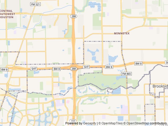 Map of Jetstream RV Resort at Pearland location at San Leon, TX, United States