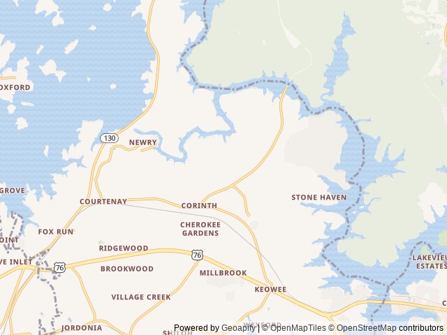 Map of Clemson Hills RV Club, Seneca, Carolina location at Seneca, SC, United States