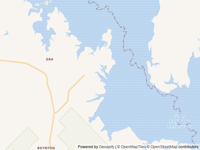 Map of Hanks Creek location at Jasper, TX, United States