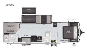 2021 Keystone RV Bullet 290BHS Travel Trailer