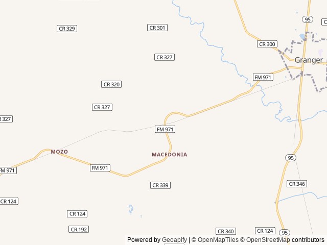 Map of Retreat at 971 RV Park location at Granger, TX, United States