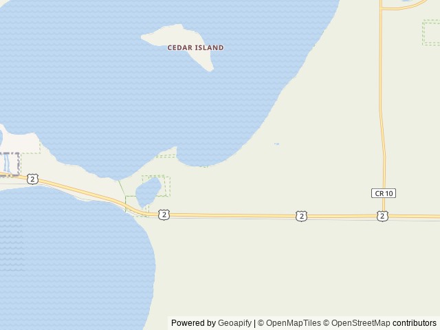 Map of Norway Beach Loop location at Cass Lake, MN, United States