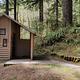vault toilet in river loop in Dovre Campground