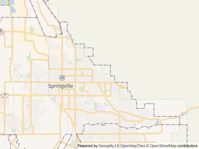 Map for Gladys the All Inclusive RV near Springville, UT
