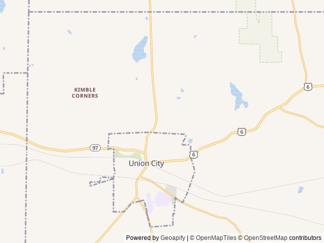 Map for 2022 Keystone RV Cougar Half-Ton 34TSB near Union City, OH