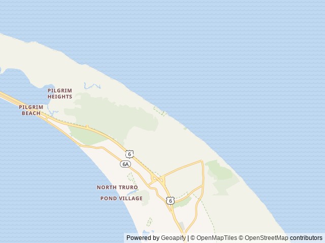 Map of North of Highland Camping Area location at Truro, MA, United States