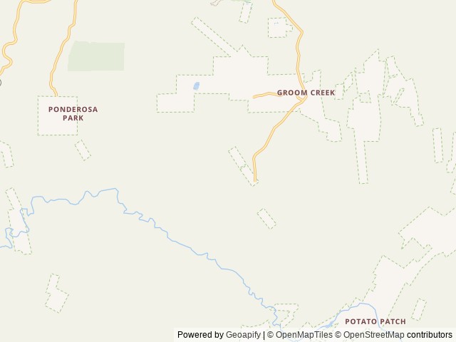 Map of Upper Wolf Creek Group location at Prescott, AZ, United States