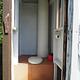 Interior of outhouse at Twin Lakes