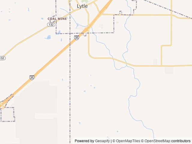 Map for Pride of Texas Family Friendly Zinger RV near Lytle, TX