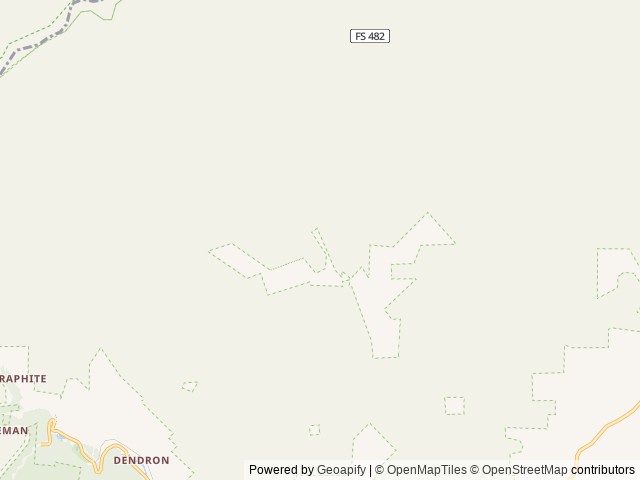 Map of Curtis Creek Campground (NC) location at Nebo, NC, United States
